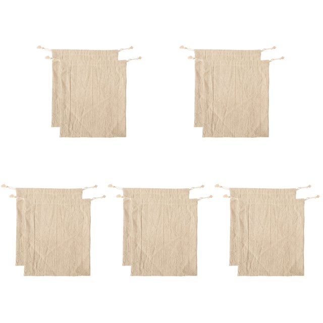 10 Pcs Bread Storage Bags Drawstring Bread Bags Bread Storage Pouches Drawstring Bags