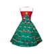 thumbnail image 2 of Lucakuins Vestido de mujer, vestido midi de encaje sin mangas con cuello redondo y estampado de estilo navideño para fiesta navideña Lucakuins  moda, 2 of 4