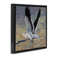 thumbnail image 2 of Stupell Industries Coastal Seagull Taking Flight Black Floating Frame Canvas Art, 18 x 18, by Violeta Vollmer, 2 of 7