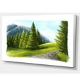 thumbnail image 2 of Route dans les Montagnes Vertes, 2 of 3