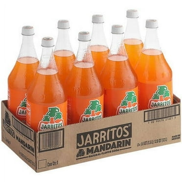 Jarritos Mandarin Soda - Authentic Mexican Flavor, 1.5L Bottle (8 Bottles per Case)