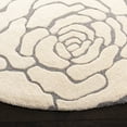 thumbnail image 3 of SAFAVIEH Cambridge Permelia Geometric Wool Area Rug, Dark Gray/Ivory, 6' x 6' Round, 3 of 7
