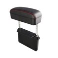 thumbnail image 1 of Car Armrest Box Adjustable Pad Refit Car Central Lift Storage Armres Organizer Box Arm Rest (Black red line), 1 of 5