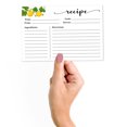 thumbnail image 3 of Inkdotpot Recipe Card 6x4 inch Single-Sided Recipe Design Cards White Tropical Lime Recipe Cards Wedding-Bridal Shower-Baby Shower- Pack of 50, 3 of 6