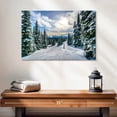 thumbnail image 2 of Elephant Stock Ski Away Wall Art - Horizontal Canvas Wall Art - Living Room Wall Decor - Sports Canvas - Blue And Green Decor - 24" x 16", 2 of 8