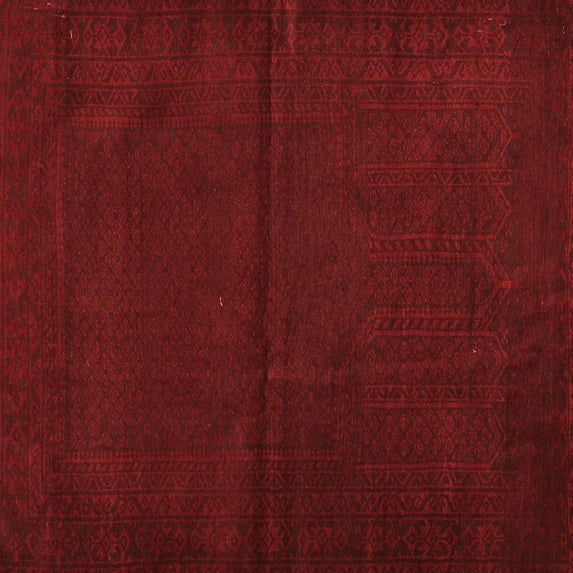 Ahgly Company Indoor Square Persian Red Traditional Area Rugs, 5' Square