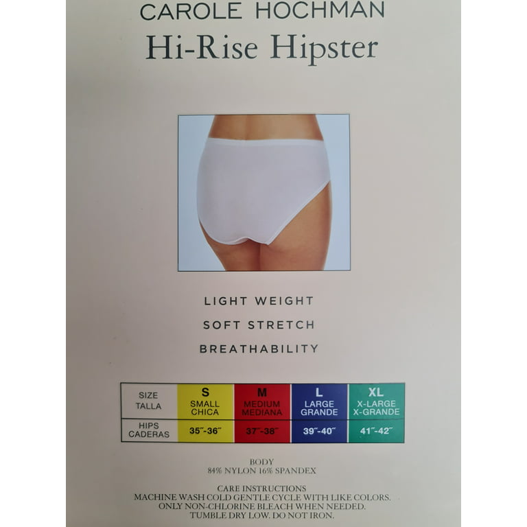 Carole Hochman Women's Underwear Hi-Rise Hipster 5-Pack - Medium