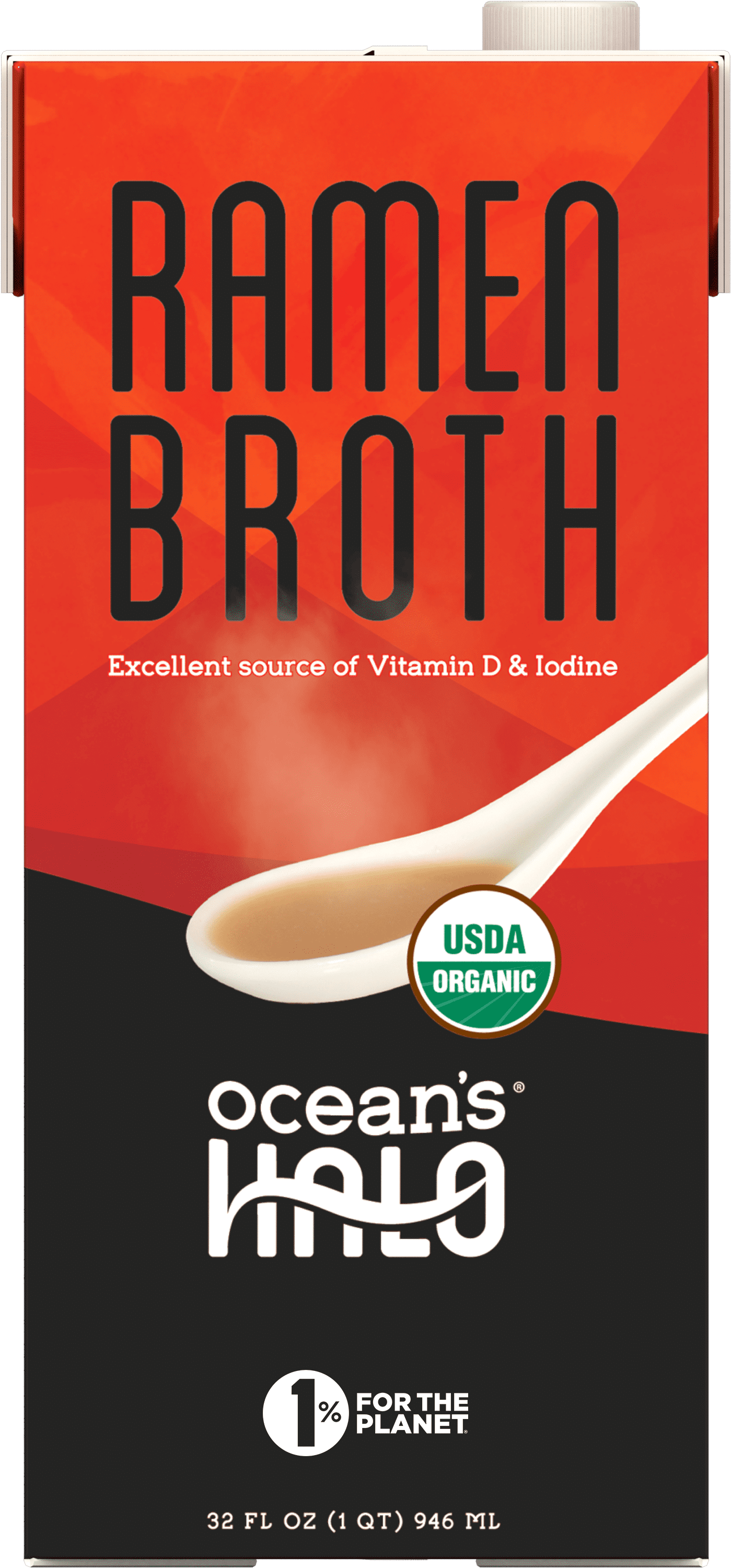 Ocean's Halo, Organic and Vegan Ramen Broth, 32 oz