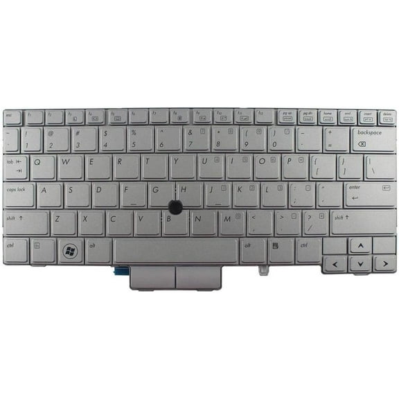New Silver Laptop US Keyboard & Point Stick Replacement for HP EliteBook 2760P Series P/N MP-09B63US64421
