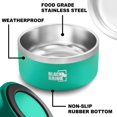 thumbnail image 3 of Black Rhino Dura-Bowl Aqua (64 Oz) | Dog Bowls for All Sizes, 3 of 7