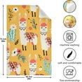 thumbnail image 3 of Western Llama Cactus Flowers Dish Towels Set of 6, Cute Washable Tea Towels Dishcloths Lint-Free 18x28 Inch Fast Drying for Kitchen Restaurant Bar Clean, 3 of 5
