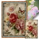 thumbnail image 1 of Hilo de bordar de algodón completo, 11CT, estampado de flores y mariposas, punto de cruz, 40x60cm, 1 of 9