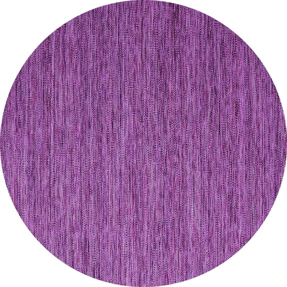 Ahgly Company Indoor Round Abstract Purple Contemporary Area Rugs, 4' Round