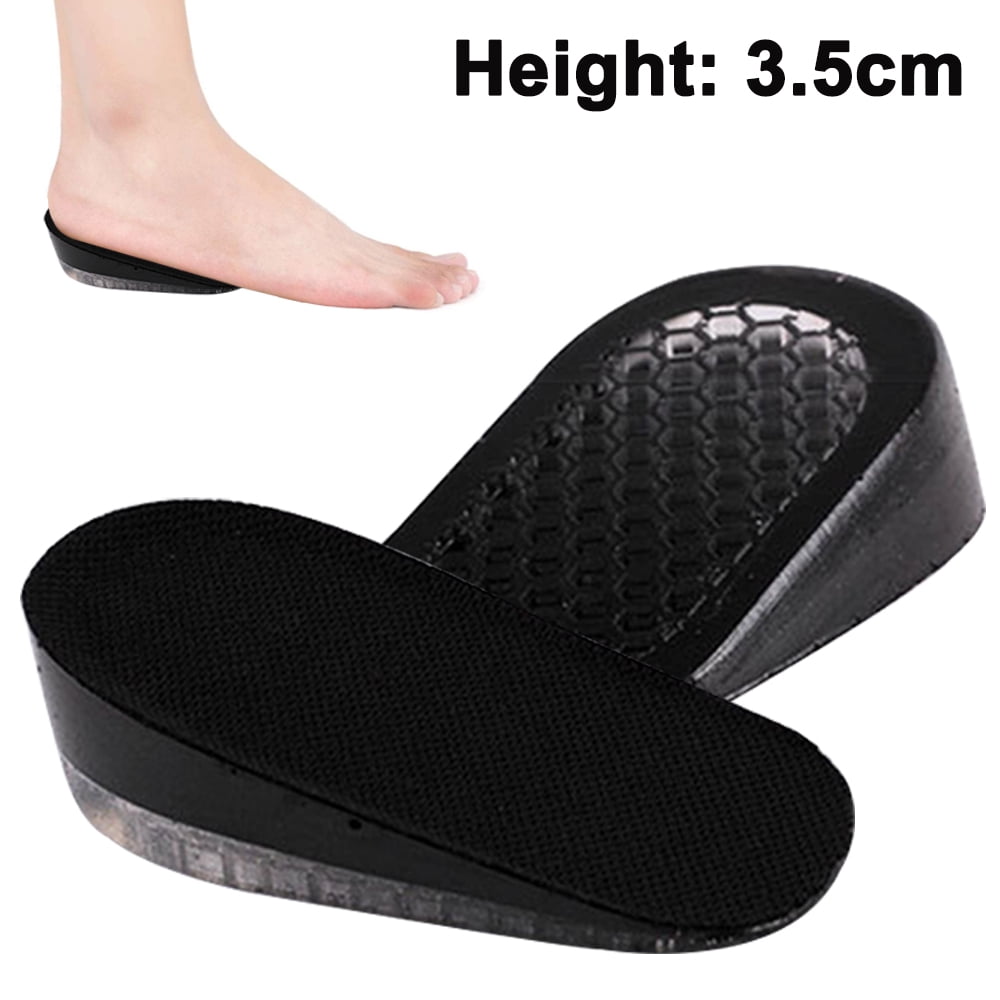 1 Pair Comfort Heel Cups Gel Height Increase Shoes Insert Insoles Foot Care 