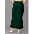 thumbnail image 3 of Trendmalls Lycra Spendex Saree Shapewear Petticoat for Women-P01-Dark Green, 3 of 6