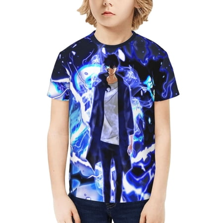 Solo Leve-ling Sung-Jinwoo Kids T-Shirt 3d Printed Graphic T-Shirts Boys And Girls Short Sleeve Shirts For Youth Kids X-Small