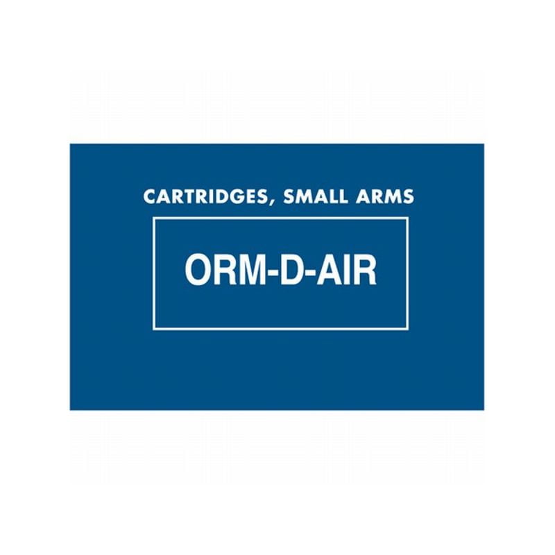 Box Packaging "Cartridges, Small Arms OrmDAir" Labels, 1.37" x 2.25