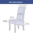 thumbnail image 5 of Large Dining Chair Covers,XL Stretch Printed Chair Protector Universal Removable Washable Anti-Dust Modern Spandex Chair Slipcovers for Kitchen Hotel Wedding-6 Pcs-B, 5 of 9