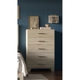 thumbnail image 3 of Stella Transitional Distressed Grey Finish 5-drawer Chest, 3 of 3