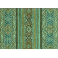thumbnail image 1 of Ahgly Company Machine Washable Indoor Rectangle Abstract Turquoise Blue Modern Area Rugs, 8' x 10', 1 of 4