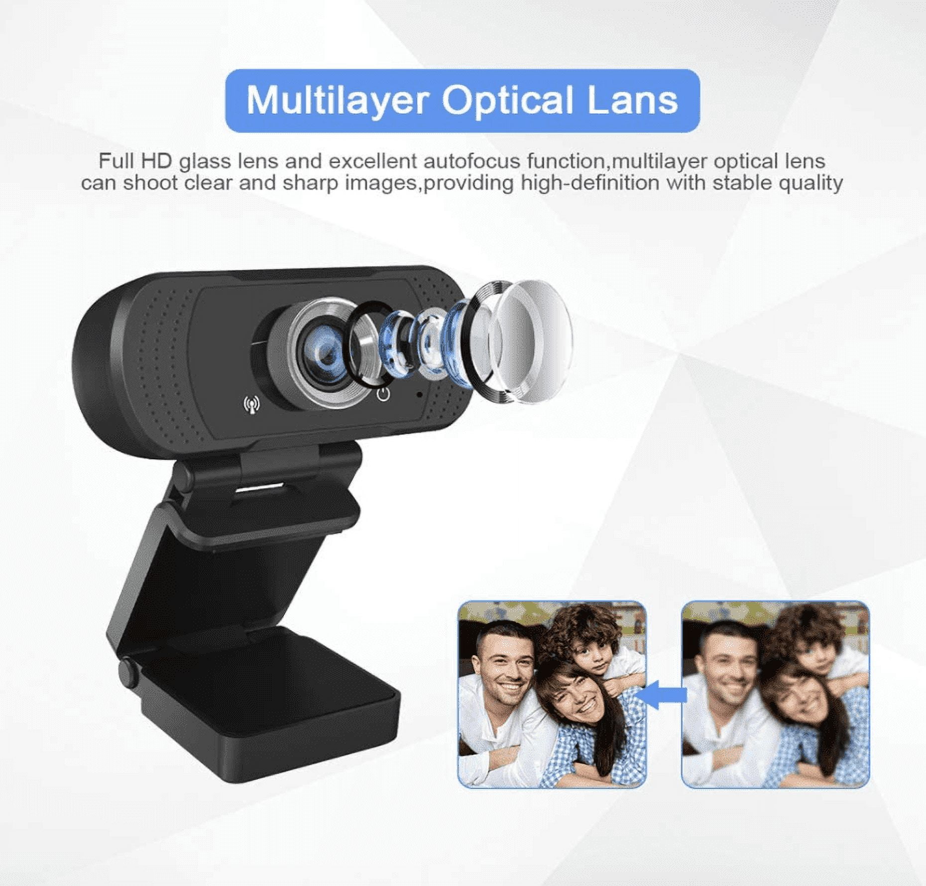 1080P Full HD USB Webcam for PC Desktop & Laptop Web Camera with MicrophoneFHD