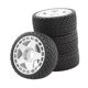 thumbnail image 5 of Juego de 4 ruedas y neumáticos RC para coche de orugas RC, conjunto de neumáticos resistentes de simulación RC blanco, 5 of 9