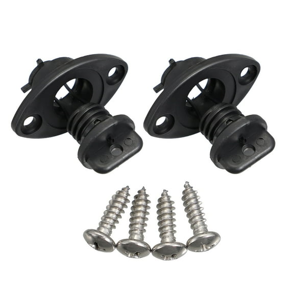6 Pcs Silicone Hull Drain Plug Kit Kayak Drain Holes Plug Replacement with Screw