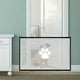 thumbnail image 4 of Valla de malla para mascotas para perros y gatos | Barrera de seguridad sin taladro para puertas, escaleras, entradas | Tamaño ajustable 70x28in o 43x28in | Poliéster negro duradero | Anti-ascenso, 4 of 6