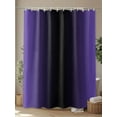 thumbnail image 4 of Purple Black Ombre Standard Shower Curtain Set, Waterproof Shower Curtains for Bathroom, Gradient Contemporary Abstract Art Washable Fabric Cloth Bath Curtain for Bathtub with Hooks 72x72 Inches, 4 of 6