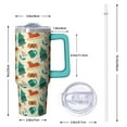 thumbnail image 2 of Xmas Snowman Holiday 30oz Coffee Cup with Handle, Stainless Steel Insulated Tumbler with Straw, Winter Gift Travel Mug for Men Women, 2 of 5