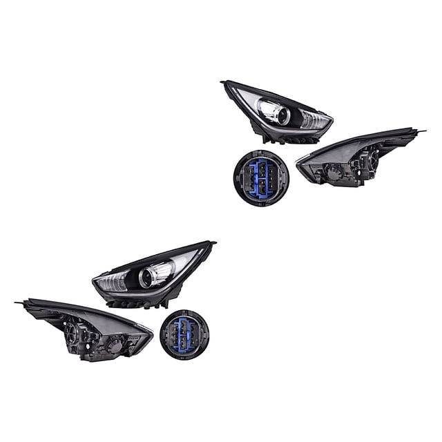 Par de Faros DEPO Niro 2017 A 2019 Eléctrico Con leds