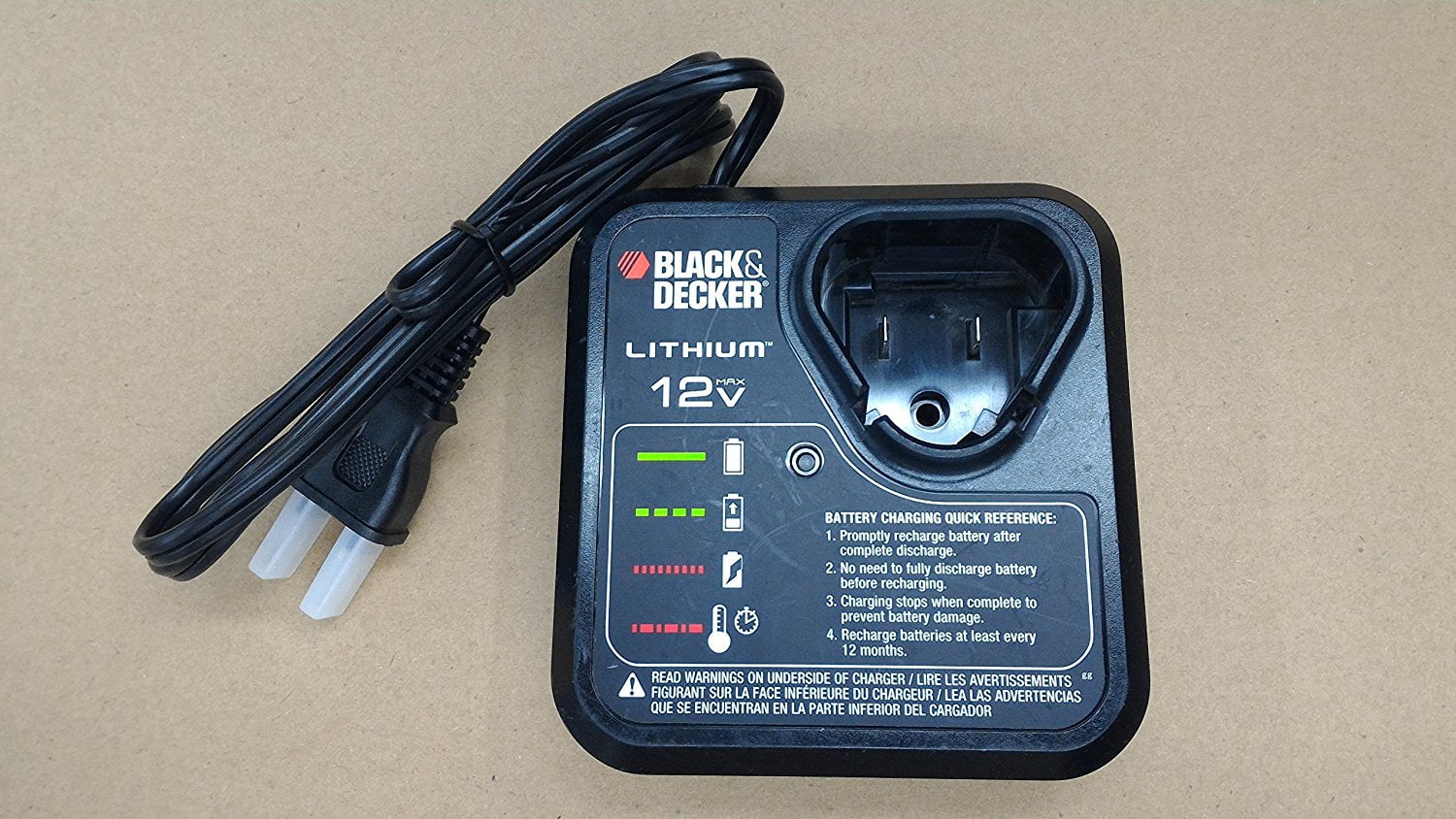 HQRP 20V Li-Ion Battery Charger Compatible with Black and Decker LC3K220  LCSSW220 LHT120 LHT2220 LHT2220B CHH2220 Trimmer Sweeper