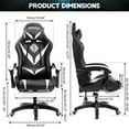 thumbnail image 2 of HOFFREE Gaming Chair with Massage and LED RGB Lights Ergonomic Computer Chair with Footrest High Back Video Game Chair with Adjustable Lumbar Support Linkage Armrest for Home Office, 2 of 8