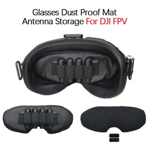 Prevent Sunshine Light Proof Accessory,RC Lens Protection Cover for DJI FPV Goggles Sun Shade, Antenna Storage Holder SD Card Store Mat