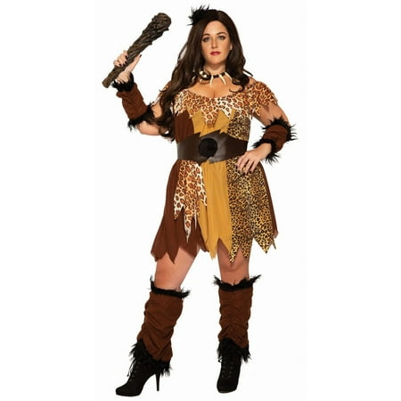 Halloween Cave Woman - Plus Adult Costume