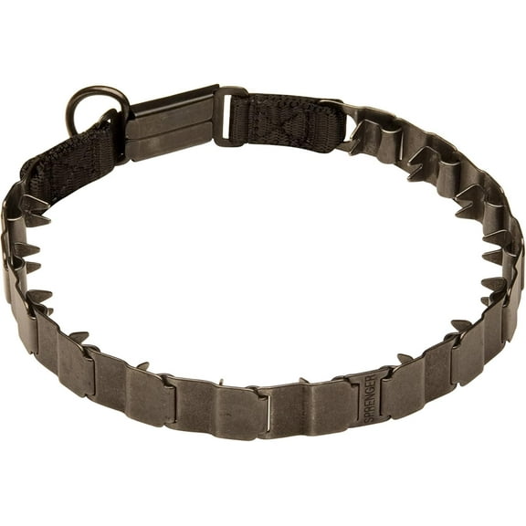 Herm Sprenger Neck Tech Stainless Steel Black Dog Pinch Collar - 50050 014 (57) - Size 24 inch (60 cm)