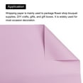 thumbnail image 4 of Pack of 10 Pearlescent Film Flower Wrapping Paper 22.8x22.8 Inch Waterproof Purple, 4 of 7