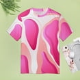 thumbnail image 4 of Leopard Print Pattern Women's Short Sleeve Tops Casual Blouses T Shirt, 4 of 6