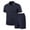 Navy, variant on hotojiny Mens Summer Track Suits 2 Piece Shorts Sets Short Sleeve Sweatsuit Outfits Quarter Zip Golf Shirts Loungewear(White,X-Large)