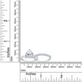 thumbnail image 5 of AFFY 2.14CT Moissanite Diamond Engagement Solitaire Ring With Band in 14K White Gold over Silver-9.5, 5 of 6