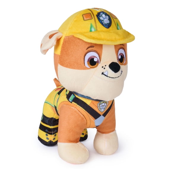 PAW Patrol The Dino Movie 8-Inch Rubble Plush Toy, for Ages 3 and up