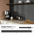 thumbnail image 3 of Easy4Home 4Pcs Wood Soundproof Wall Panels 94.5" x 12.6" Wood Slat Acoustic Panels, Dark Gray, 3 of 6
