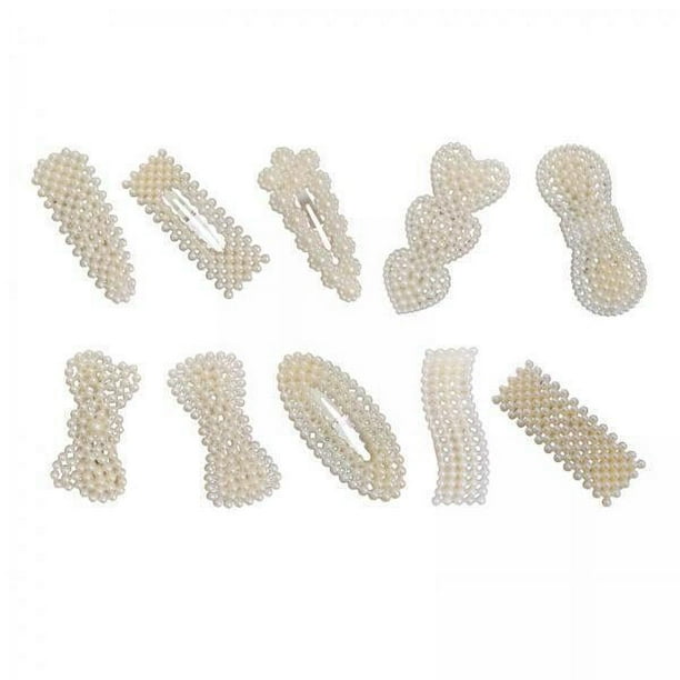 2x 10x Pinzas para El Cabello Pasadores para El Cabello Pinza para El Cabello Horquillas Par Herramientas de Peinado - de Agua 2 piezas