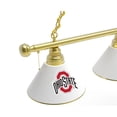 thumbnail image 2 of Holland Bar Stool BL3BROhioSt Ohio State Buckeyes 3 Shade Pool Billiard Light, Brass, 2 of 3