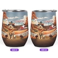 thumbnail image 2 of Thanksgiving Australian Cattle Dog Pilgrim Grateful, Thankful, Blessed Fall Welcome 12oz Stainless Steel Wine Tumbler Insulated Cup with Lid Heeler Lover Gifts - 00021, 2 of 5