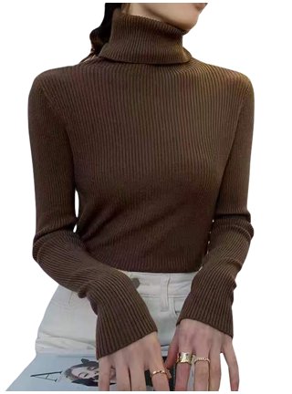 Ribbed Turtleneck Sweater Women's