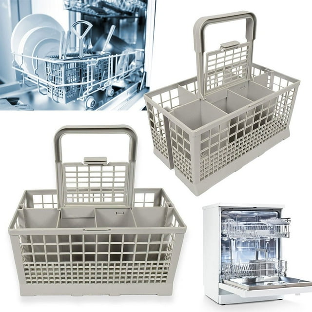 Dishwasher Cutlery Basket Foldable Dishwasher Basket Replacement Rack Accessory Cutlery Holder for Dishwasher Kitchen Fork Spoon