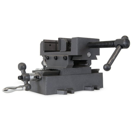 

SUYSLYPP 3.25 in. Compound Cross Slide Industrial Strength Benchtop and Drill Press Vise