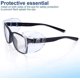 thumbnail image 5 of 8 pares de gafas de seguridad con protección lateral, antideslizantes, transparentes y flexibles, 5 of 5