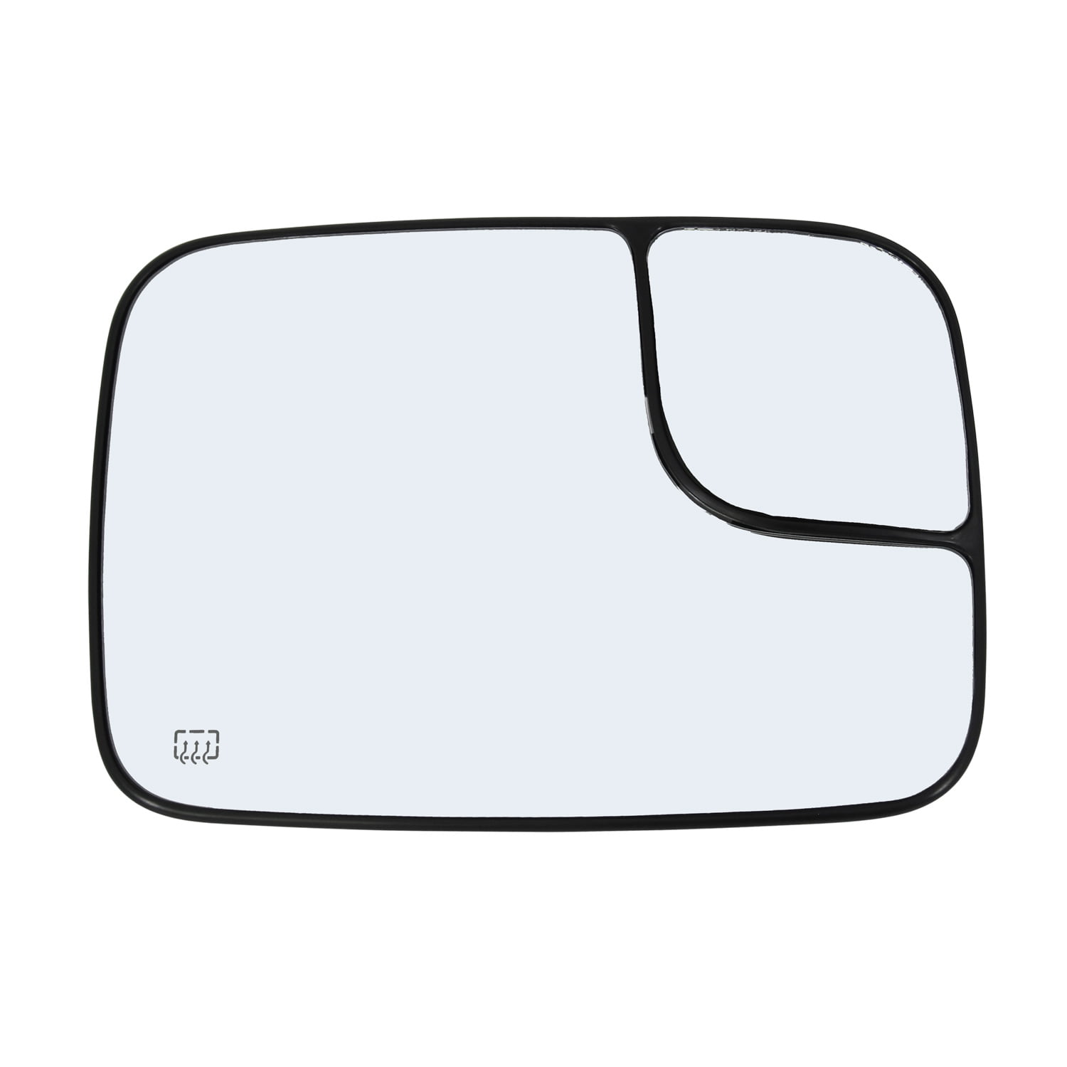 Passenger Side Door Towing Mirror Glass Replacement with Plastic